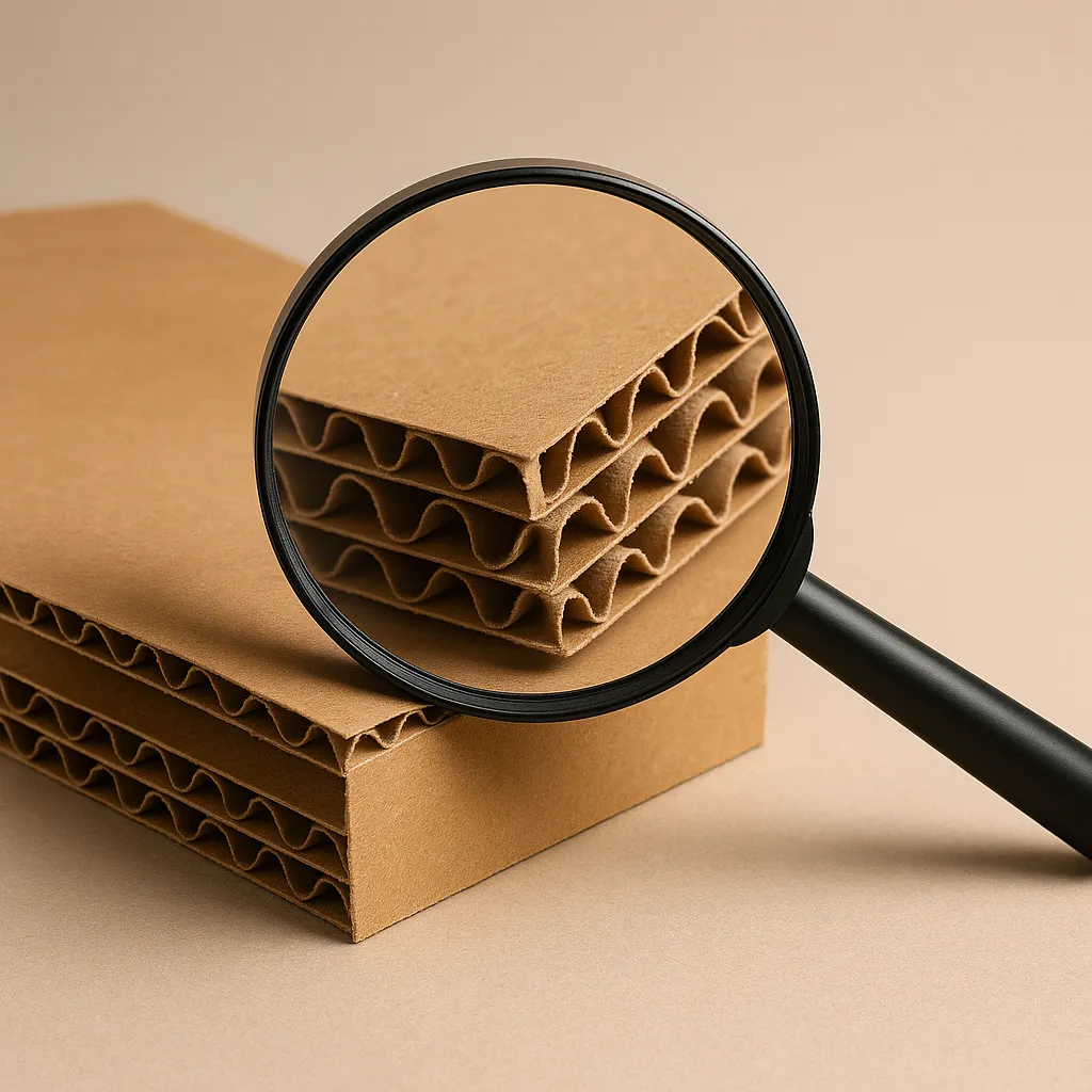 Corrugated packaging material