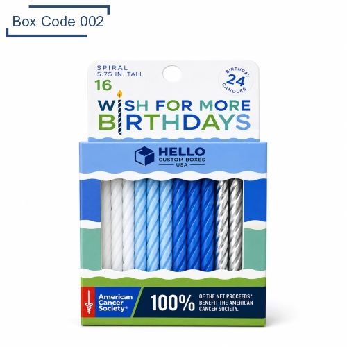 Custom Printed Birthday Candle Boxes
