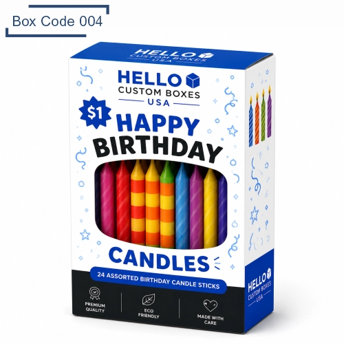 Custom Printed Birthday Candle Boxes