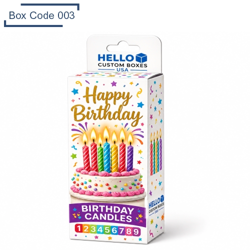 Custom Printed Birthday Candle Boxes