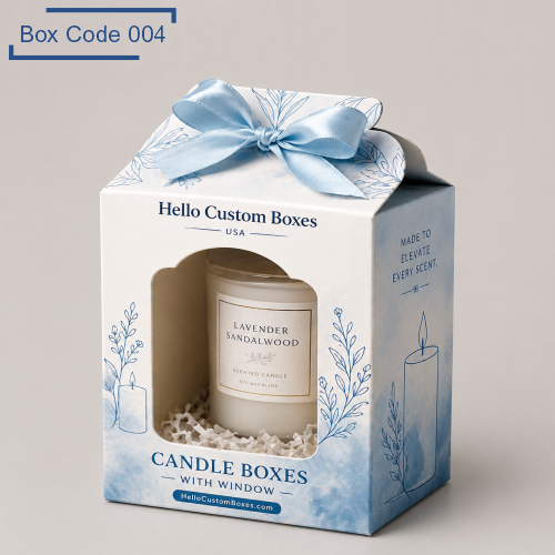 Custom Candle Boxes with Window