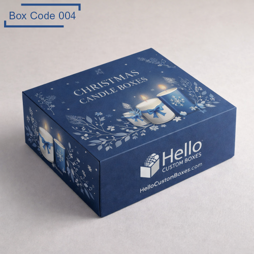 Custom Christmas Candle Packaging Boxes