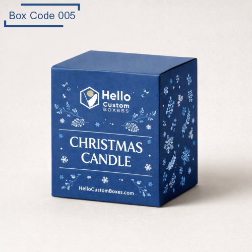 Custom Christmas Candle Packaging Boxes