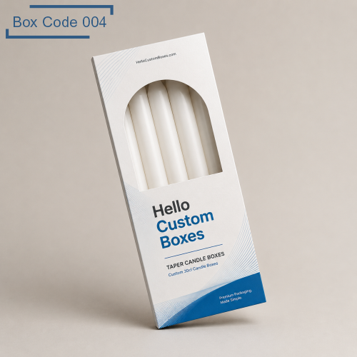 Custom Taper Candle Packaging Boxes