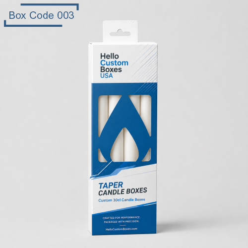 Custom Taper Candle Packaging Boxes