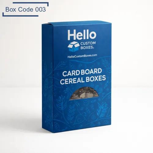 Custom Cardboard Cereal Boxes