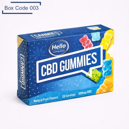 Custom CBD Gummies Boxes