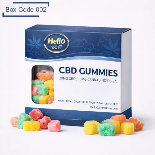 Custom CBD Gummies Boxes