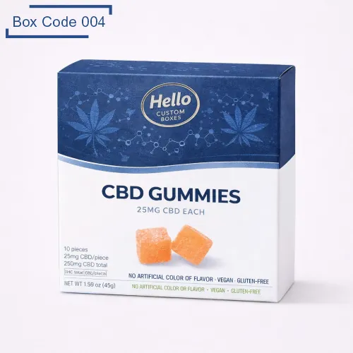 Custom CBD Gummies Boxes