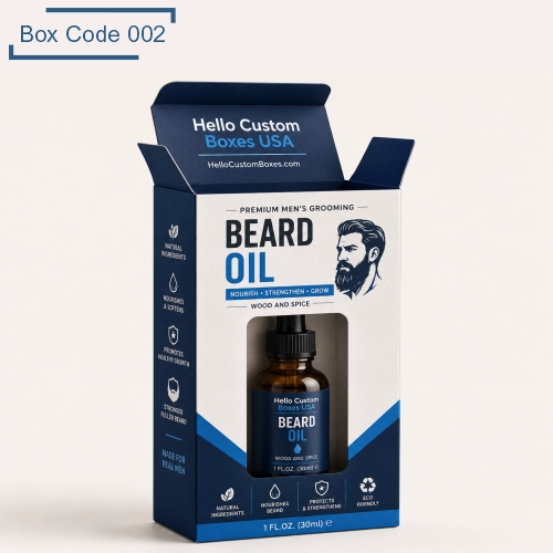 Custom Beard Oil Packaging Boxes