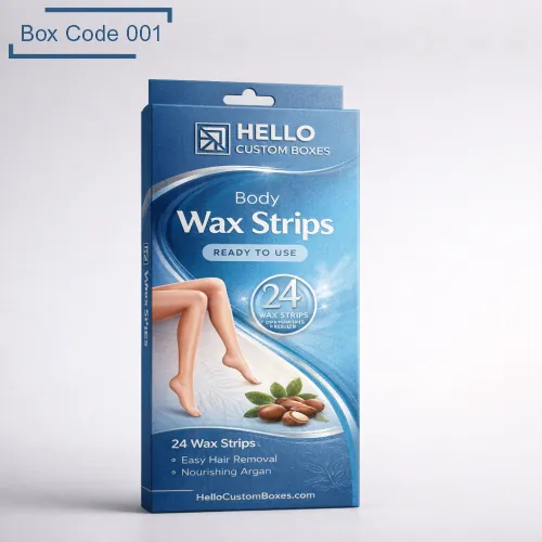 Custom Body Wax Strips Hanger Boxes