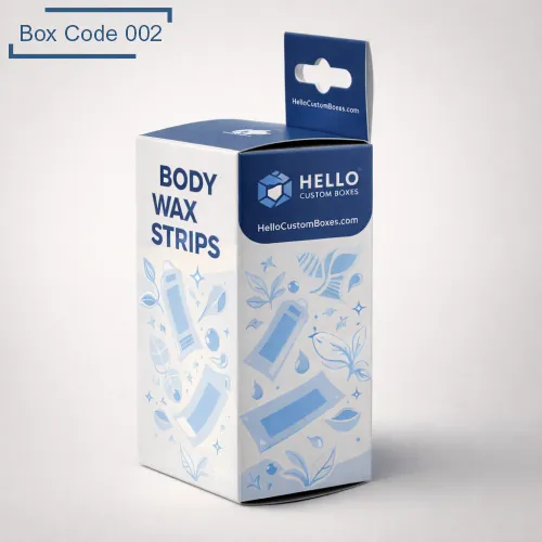 Custom Body Wax Strips Hanger Boxes