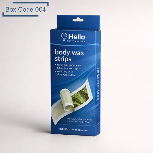 Custom Body Wax Strips Hanger Boxes
