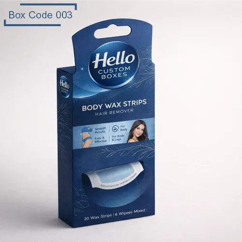 Custom Body Wax Strips Hanger Boxes