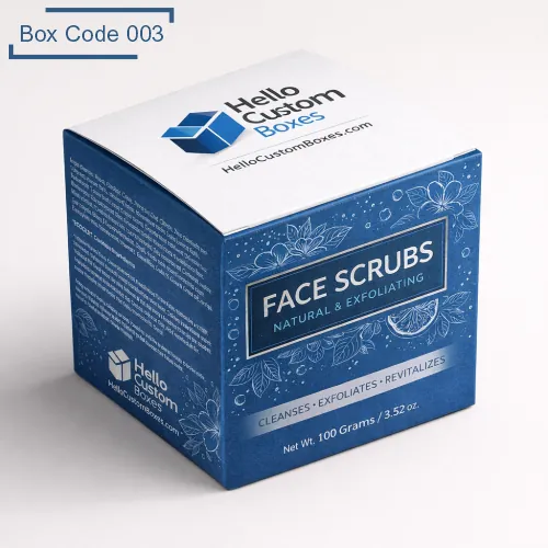 Custom Face Scrubs Boxes