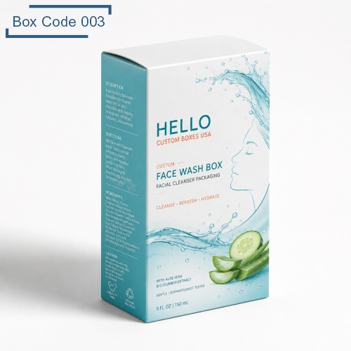 Custom Face Wash Boxes