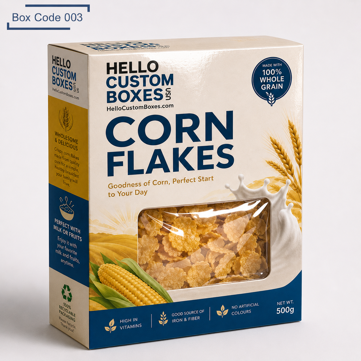 Custom Corn Flakes Boxes