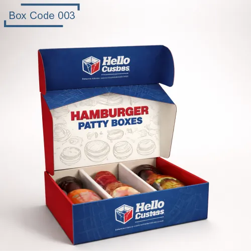 Custom Hamburger Patty Boxes