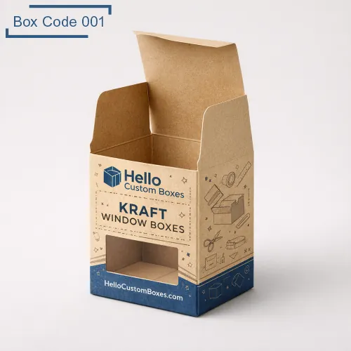 Custom Kraft window boxes