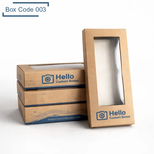Custom Kraft window boxes
