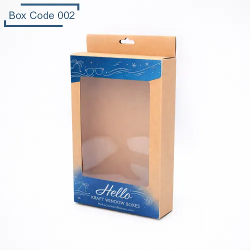 Custom Kraft window boxes