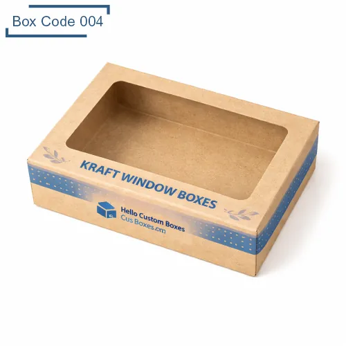 Custom Kraft window boxes