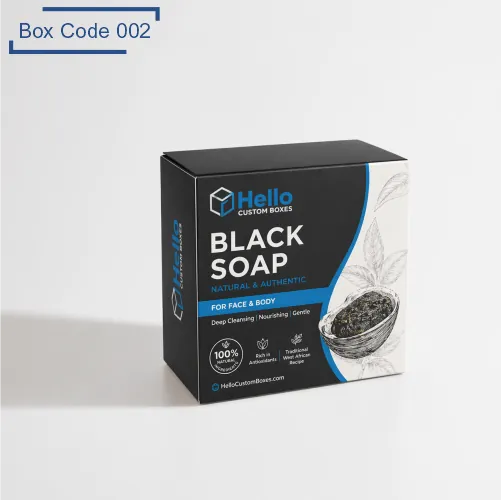 Custom Black Soap Boxes