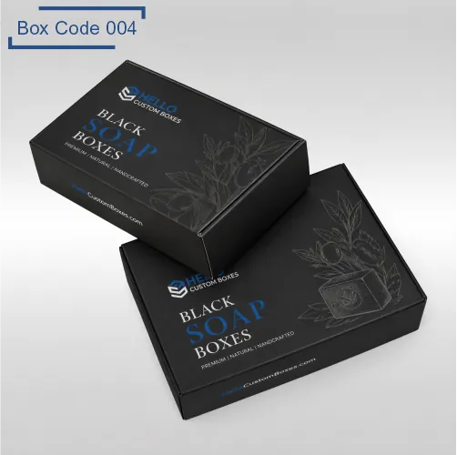 Custom Black Soap Boxes