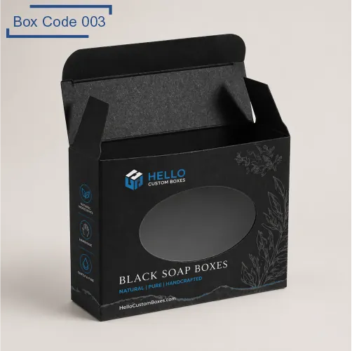 Custom Black Soap Boxes