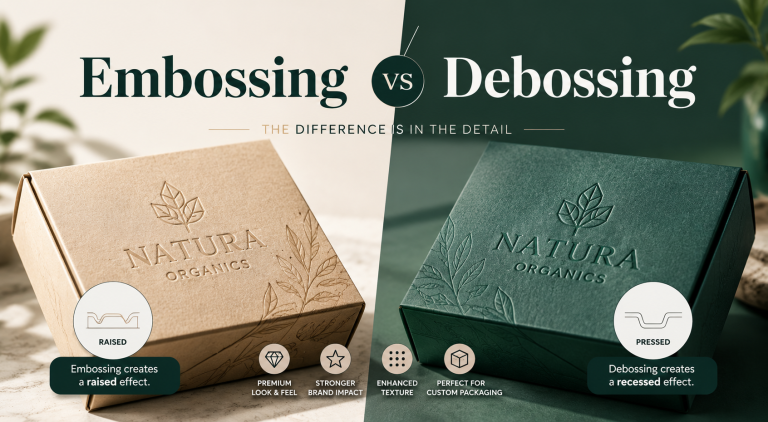 Embossing vs Debossing