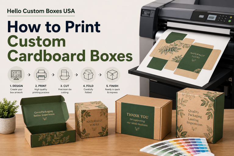 How to Print Custom Cardboard Boxes
