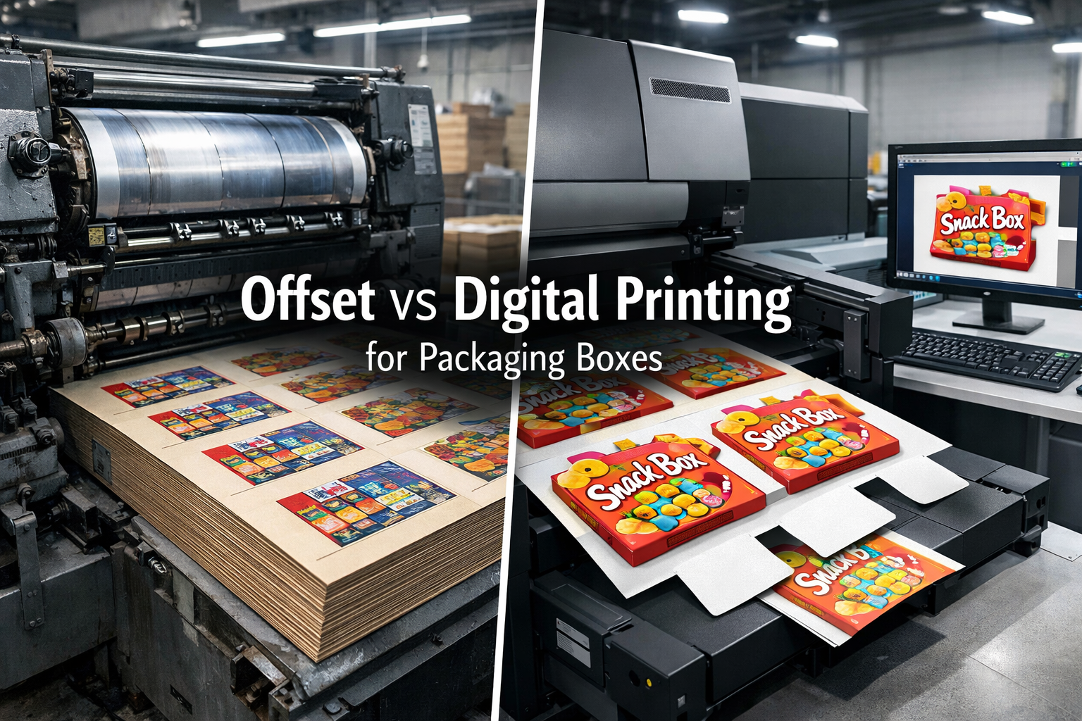 Offset vs Digital printing Packaging Boxes