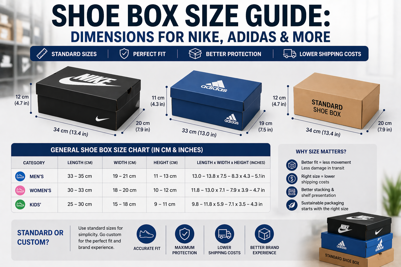 Shoe Box Size Guide: Dimensions for Nike, Adidas & More