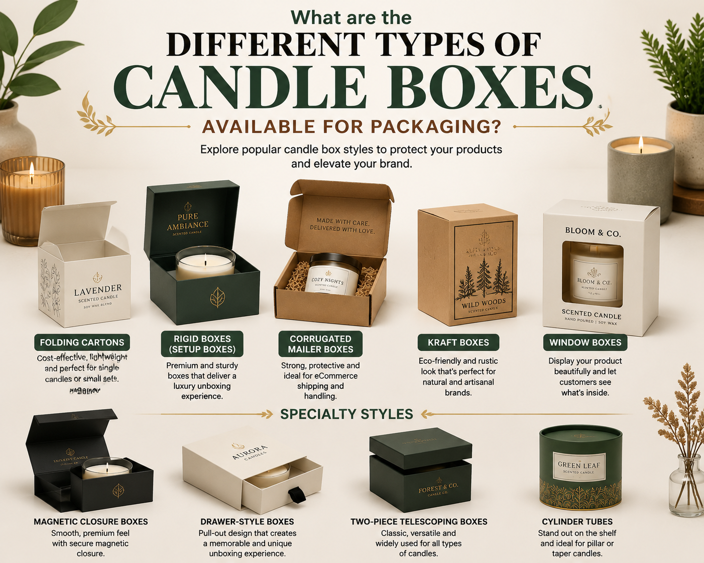 Different Types Of Candle Boxes Available For Packaging?