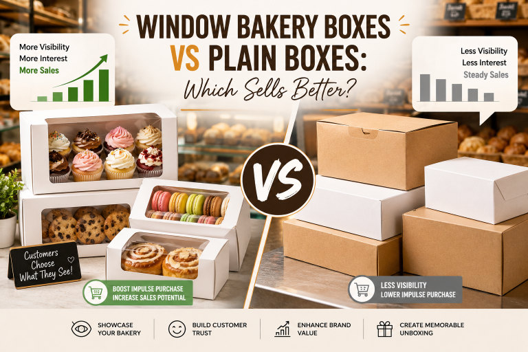 Window Bakery Boxes vs Plain Boxes: Which Sells Better?