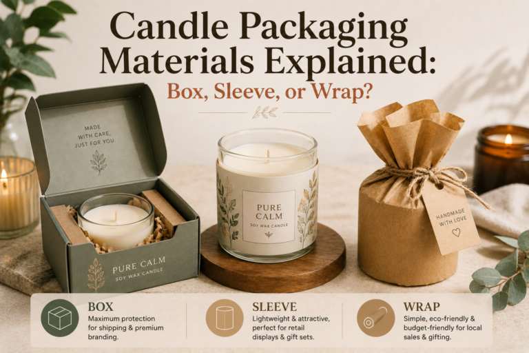 Candle Packaging Materials Explained: Box, Sleeve, or Wrap?