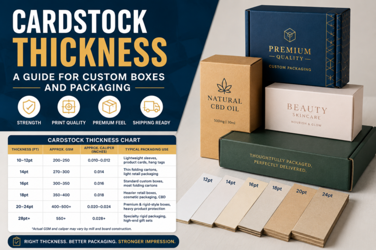 What Is Cardstock Thickness? A Guide for Custom Boxes and Packaging