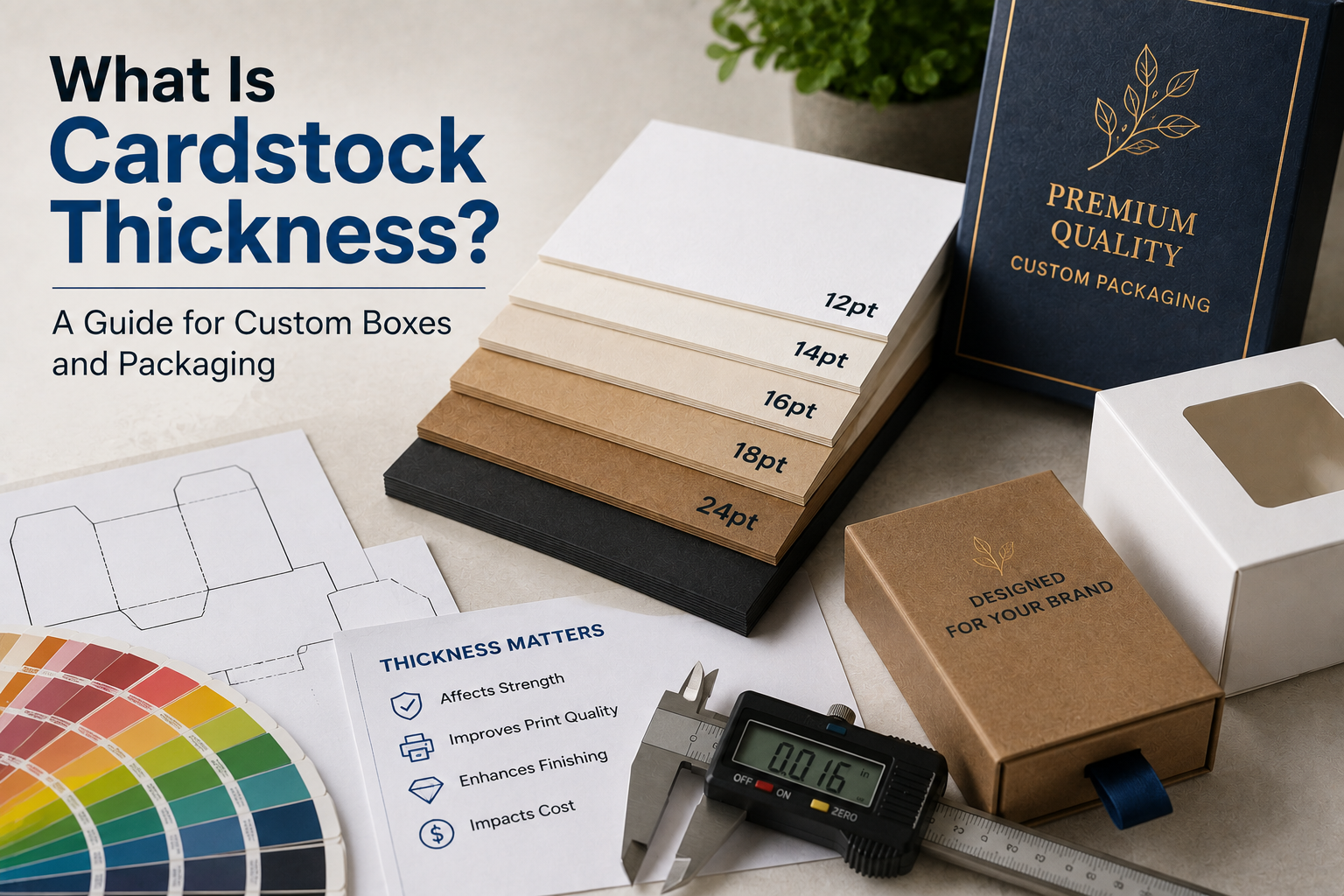 What Is Cardstock Thickness? A Guide for Custom Boxes and Packaging