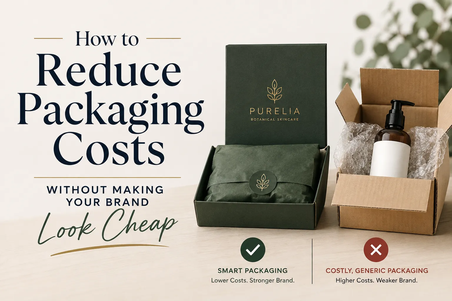 How to Reduce Packaging Costs Without Making Your Brand Look Cheap