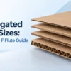 Corrugated Flute Sizes: A, B, C, E & F Flute Guide