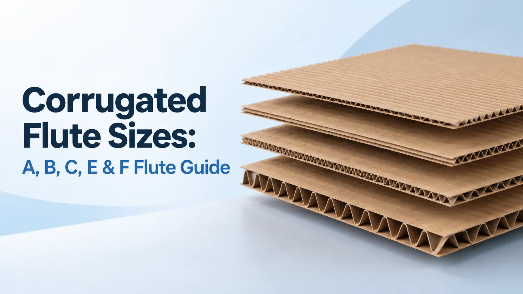 Corrugated Flute Sizes: A, B, C, E & F Flute Guide