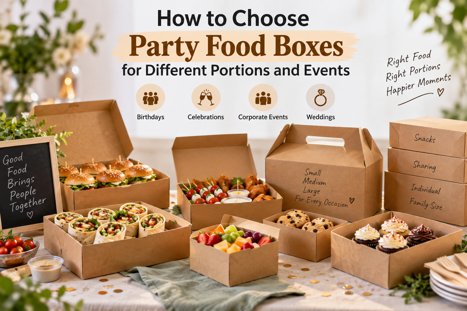 How to Choose Party Food Boxes for Different Portions and Events